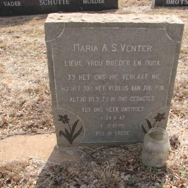 VENTER Maria A.S. 1947-1990