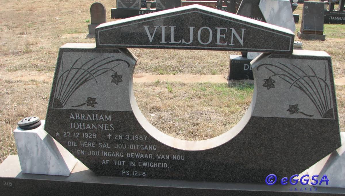 VILJOEN Abraham Johannes 1929-1987