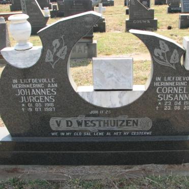 WESTHUIZEN Johannes Jurgens, v.d. 1918-1987 &amp; Cornelia Susanna 1917-2008