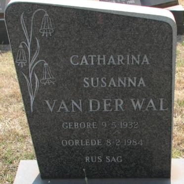WAL Catharina Susanna, van der 1932-1984