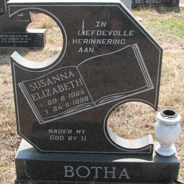 BOTHA Susanna Elizabeth 1925-1998