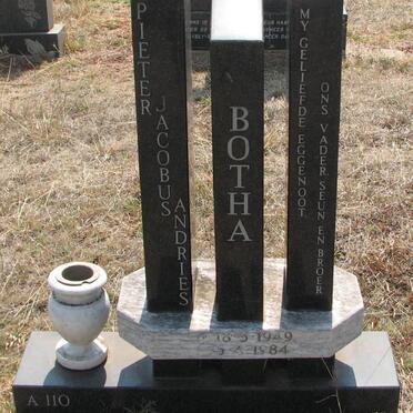 BOTHA Pieter Jacobus Andries 1949-1984
