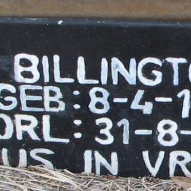 BILLINGTON R. 1935-1991