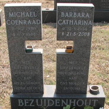 BEZUIDENHOUT Michael Coenraad 1930-1988 &amp; Barbara Catharina 1934-2008
