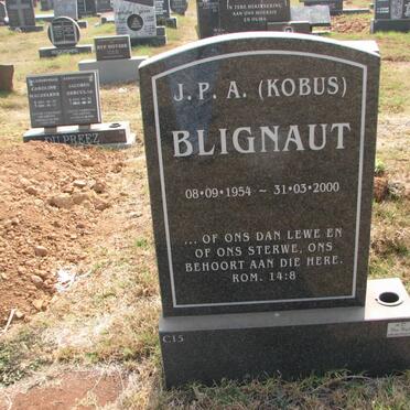 BLIGNAUT J.P.A. 1954-2000