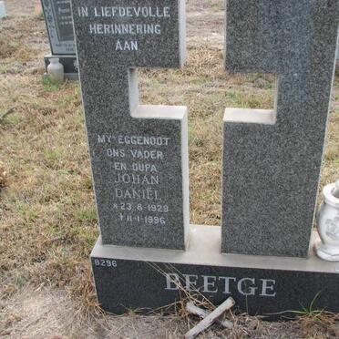 BEETGE Johan Daniël 1929-1996