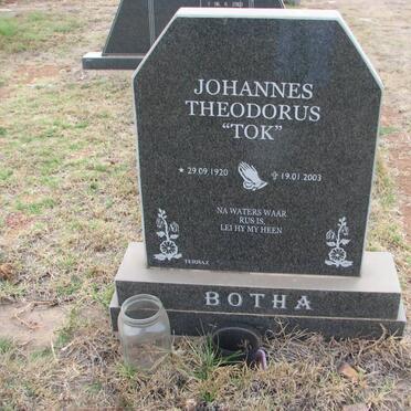 BOTHA Johannes Theodorus 1920-2003