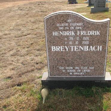 BREYTENBACH Hendrik Fredrik 1926-2005