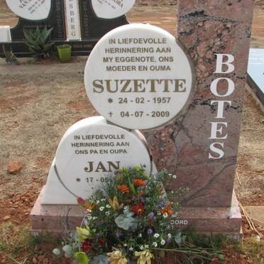 BOTES Jan &amp; Suzette 1957-2009