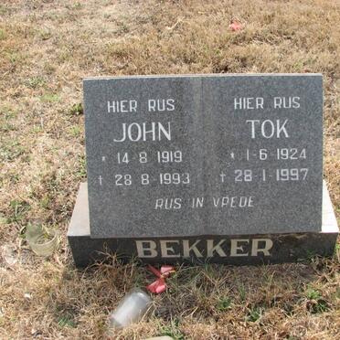 BEKKER John 1919-1993 :: Tok 1924-1997