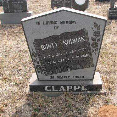 CLAPPÉ Norman 1905-1998 &amp; Bunty 1916-1994