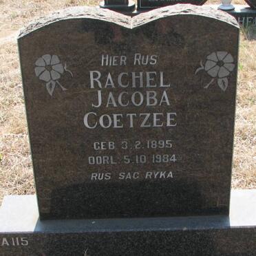 COETZEE Rachel Jacoba 1895-1984