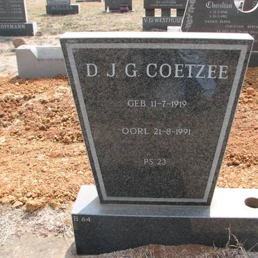 COETZEE D.J.G. 1919-1991