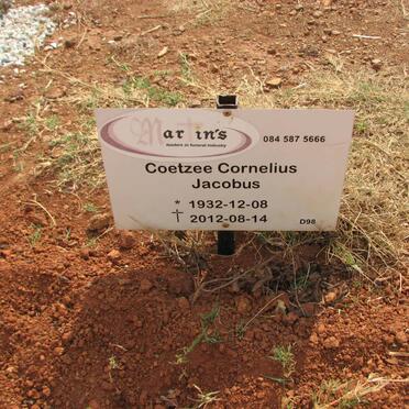 COETZEE Cornelius Jacobus 1932-2012