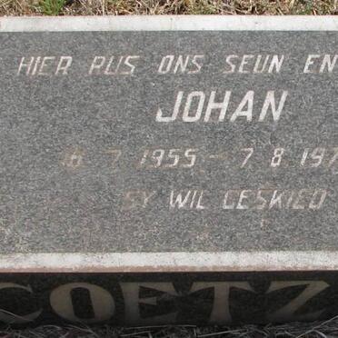 COETZEE Johan 1955-1972