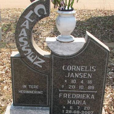 CLAASSEN Cornelis Jansen 1916-1989 &amp; Fredrieka Maria 1920-2007