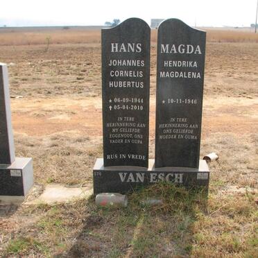 ESCH Johannes Cornelis Hubertus, van 1944-2010 &amp; Hendrika Magdalena 1946-