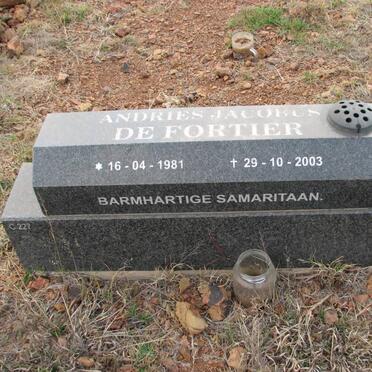 FORTIER Andries Jacobus, de 1981-2003