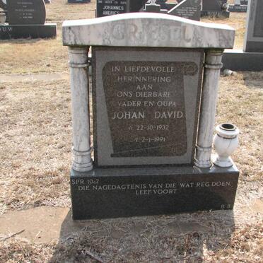 GRIESEL Johan David 1932-1991