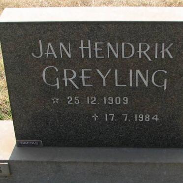 GREYLING Jan Hendrik 1909-1984