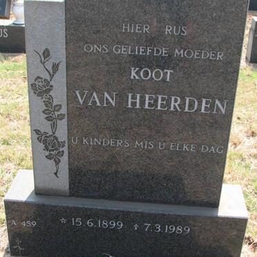 HEERDEN Koot, van 1899-1989