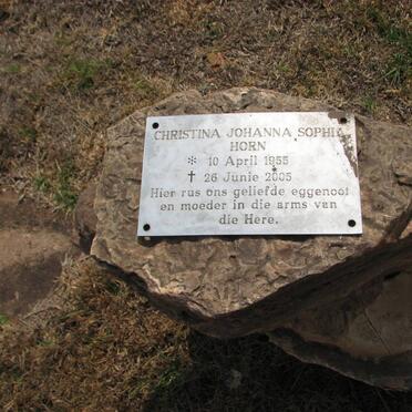 HORN Christina Johanna Sophia 1955-2005