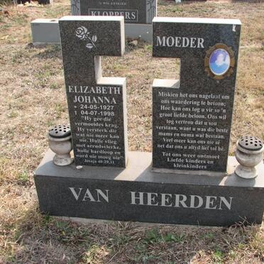 HEERDEN Elizabeth Johanna, van 1927-1998