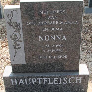 HAUPTFLEISCH Nonna 1904-1990