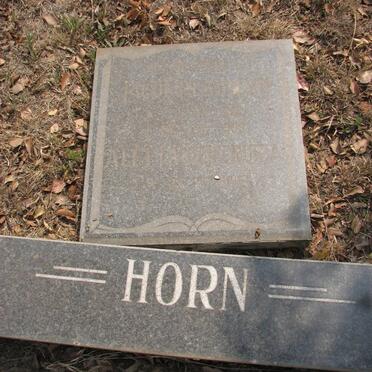 HORN Jacobus Alwyn ?-? &amp; Aletta Gertruida ?-?