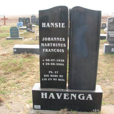 HAVENGA Johannes Marthinus Francois 1938-2004