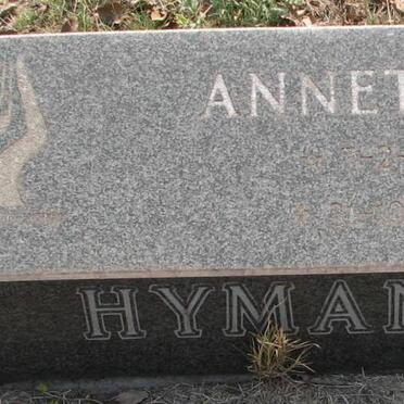 HYMANS Annette M. 1948-1990