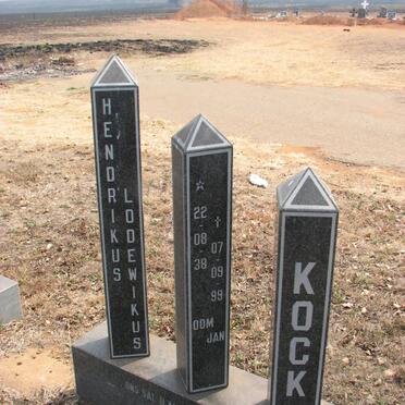 KOCK Hendrikus Lodewikus 1938-1999