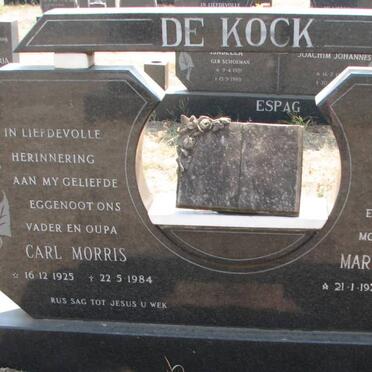 KOCK Carl Morris, de 1925-1984 &amp; Martha Louisa 1927-2000