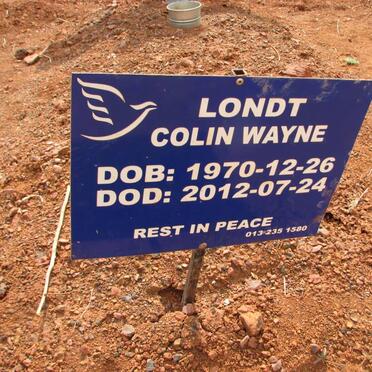 LONDT Colin Wayne 1970-2012
