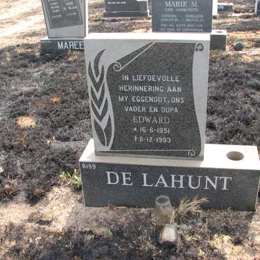 LAHUNT Edward, de 1951-1993