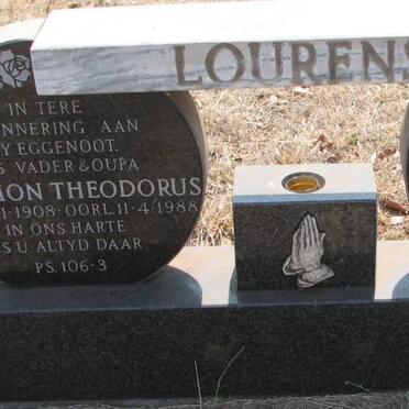 LOURENS Salomon Theodorus 1908-1988 &amp; Christina Margaretha HAMMOND 1923-1992