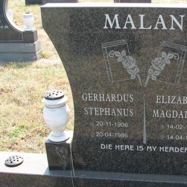 MALAN Gerhardus Stephanus 1906-1986 &amp; Elizabeth Magdalena 1913-1997