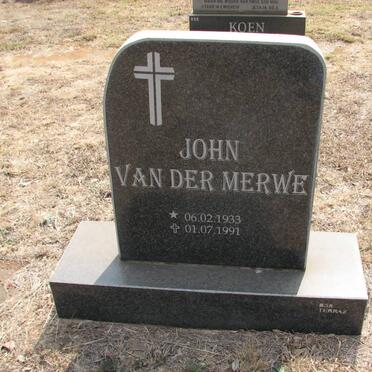 MERWE John, van der 1933-1991