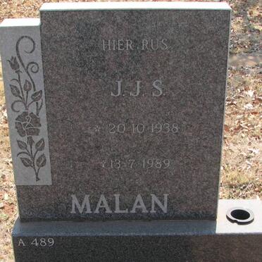 MALAN J.J.S. 1938-1989