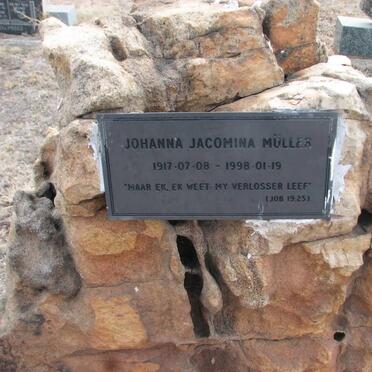 MÜLLER Johanna Jacomina 1917-1998