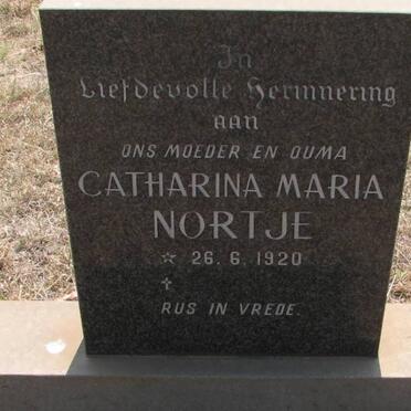 NORTJE Catharina Maria 1920-