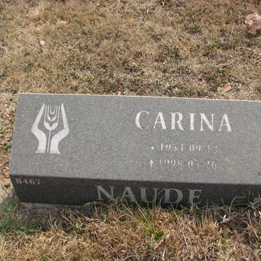 NAUDE Carina 1954-1998