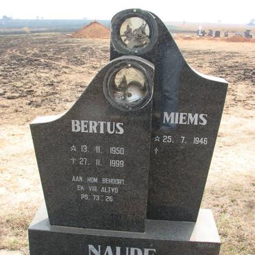 NAUDÉ Bertus 1950-1999 &amp; Miems 1946-