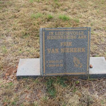 NIEKERK Frik, van 1926-2004
