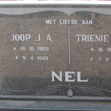 NEL J.A. 1905-1989 &amp; C.S.W. 1918-1992