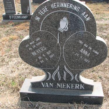 NIEKERK Beyers, van 1921-1997 &amp; Anna 1927-