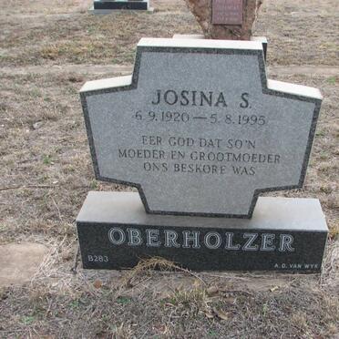 OBERHOLZER Josina S. 1920-1995