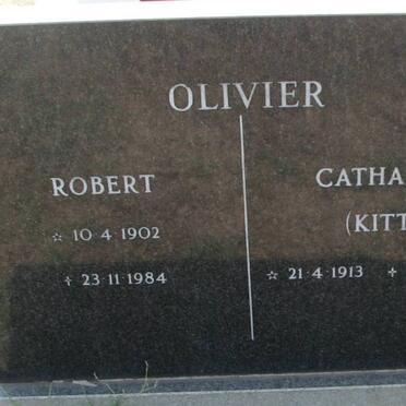 OLIVIER Robert 1902-1984 &amp; Catharina 1913-2001