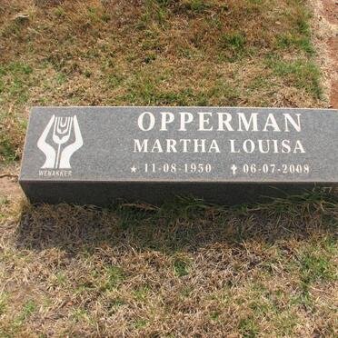 OPPERMAN Martha Louisa 1950-2008