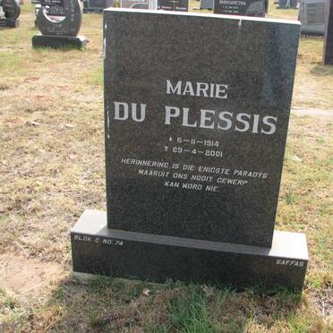 PLESSIS Marie, du 1914-2001